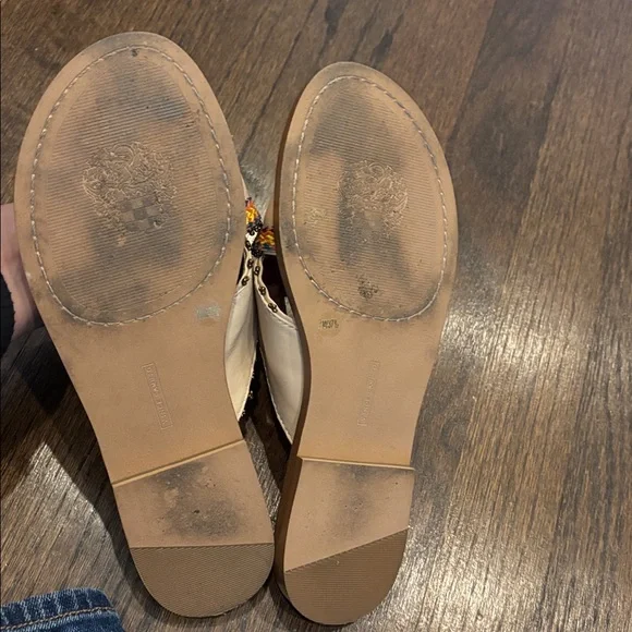 Vince Camuto leather slip on sandals - Picture 3 of 6